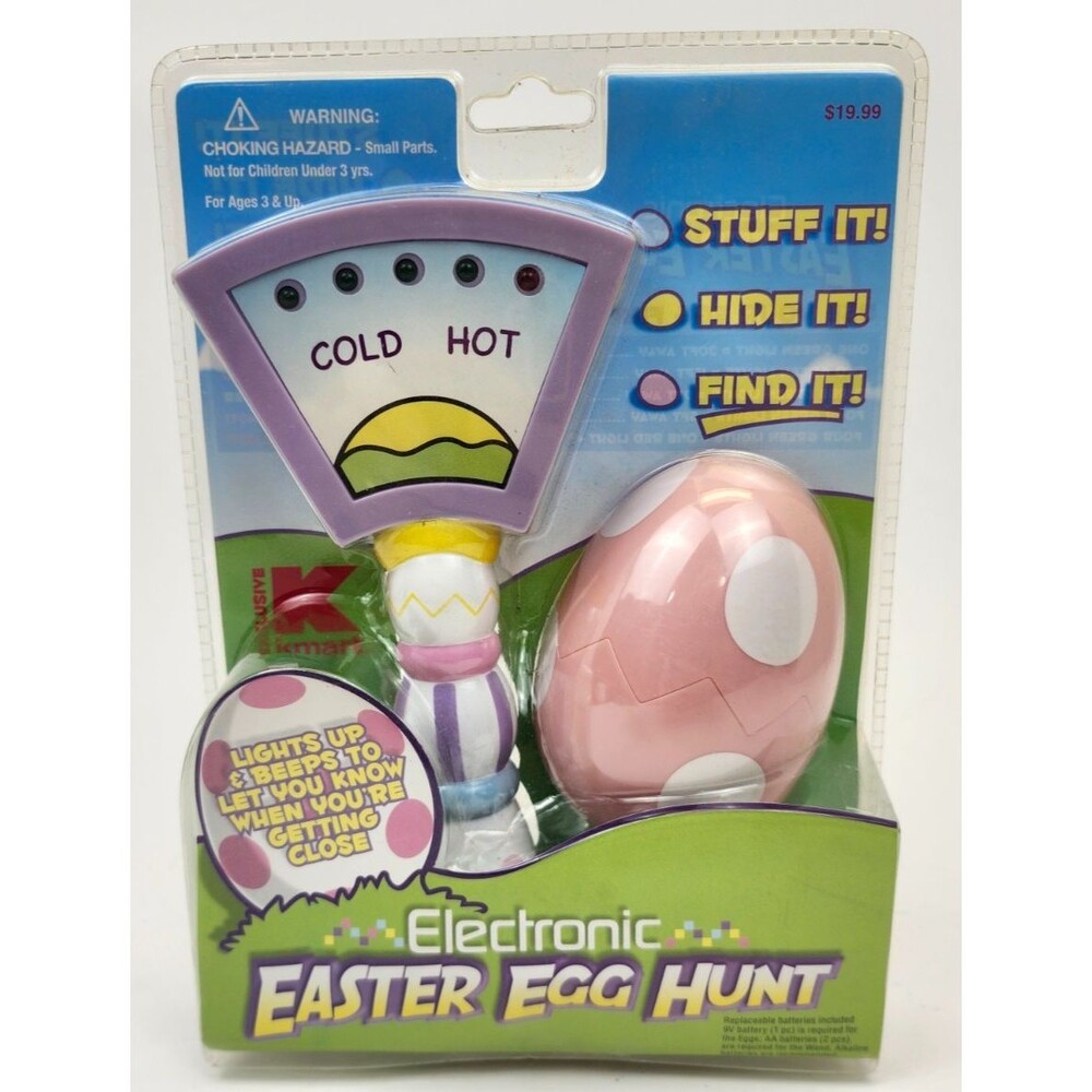 Vintage Kmart Electronic Easter Egg Hunt Pink Stuff It Hide It Find It New